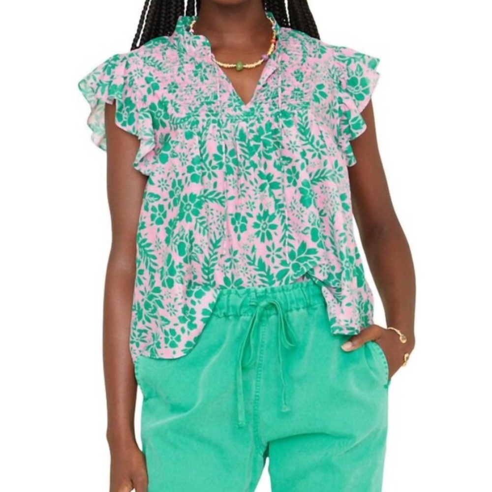 Xirena Whitley Top in Mint Pink